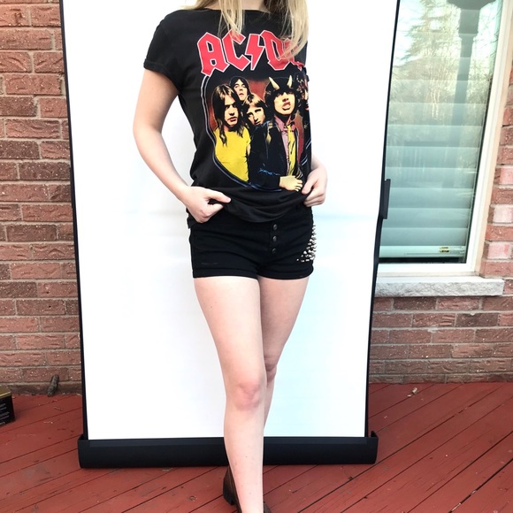 AC/DC highway to Hell back in black band tshirt tee top hot topic rock music - Picture 4 of 4